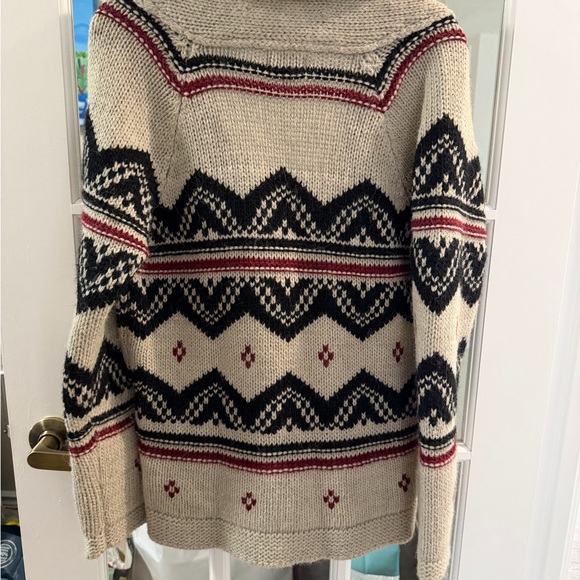 Beige and Black Knit Cardigan SZ M - Picture 5 of 5